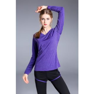 Women's long sleeves Chinlon - Purple JG3606L