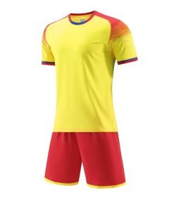 Needle Hole Polyester Football Training Suit - JG6328 Yellow