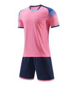 Needle Hole Polyester Football Training Suit - JG6328 Pink