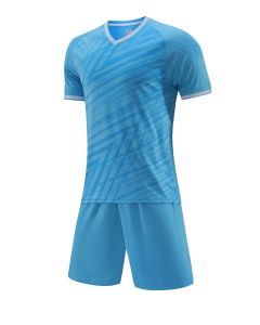 Needle Hole Polyester Football Training Suit - JG6329 Sky Blue
