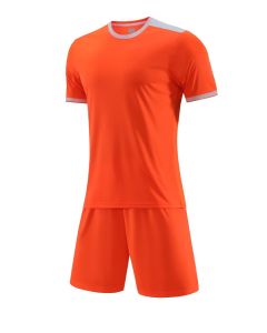 Milk Silk Fabric Football Training Suit - JG6327 Orange