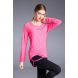 Women's long sleeves Milk silk nylon spandex - Pink 3608L