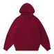 Off shoulder solid Hoodie - Coffee Red  M02