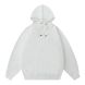 Off shoulder solid Hoodie - White  M02